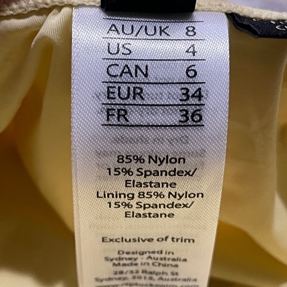 Nip Tuck Sunflower Tummy Control One Piece Swimsuit | Size 4 - Picture 6 of 8